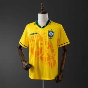 camisa retro seleção brasileira 1994 amarela tetra brasil