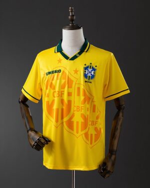 camisa retro seleção brasileira 1994 amarela tetra brasil