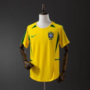camisa retro seleção brasileira 2002 amarela penta brasil