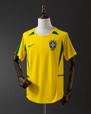 camisa retro seleção brasileira 2002 amarela penta brasil