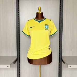 camisa seleção brasileira feminina amarela 2026 torcedor brasil